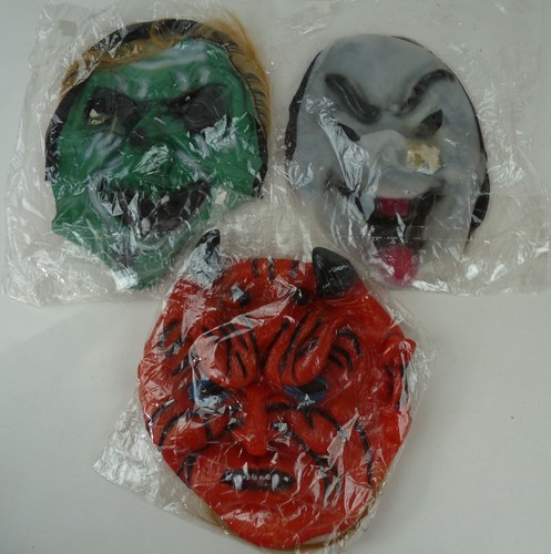 Grusel monster teufel maske - 3x,