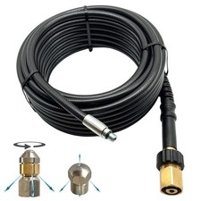 Rohrreinigungsschlauch für Kärcher mit EasyLock Verstopfung entfernen & 2 Düsen