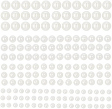 2800 Stück selbstklebende Halbperlen Perlen für Hochzeit Schmuck Basteln DIY