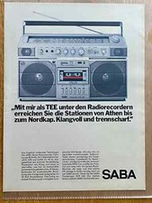 Saba stereo radio recorder - saba,