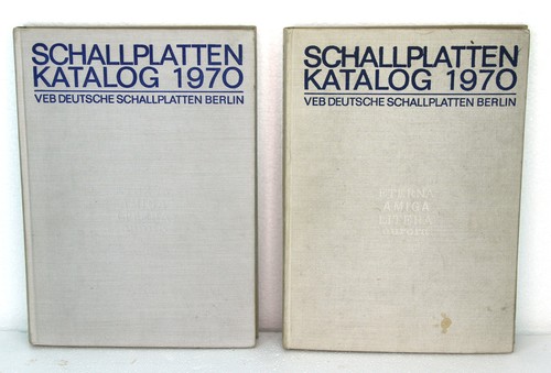 Schallplatten katalog 1970 veb - schallplatten,