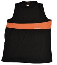 Bacardi Disaronno Amaretto USA Ärmelloses T-shirt Top schwarz orange Größe L