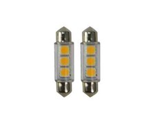 2 stk 38mm 3 SMD 5050 LED Festoon Sofitten Beleuchtung Birne