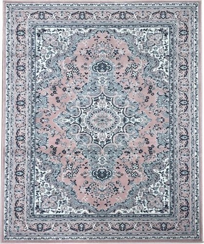 Orientteppich rosa und grau - rosa,