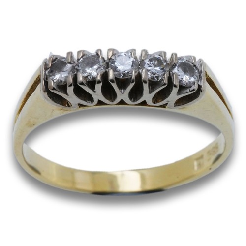 Ring 585 gold karat gelb - 585,