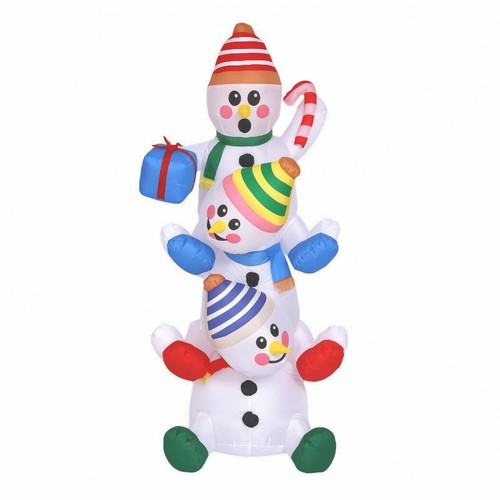 Beleuchtete schneemannfamilie - beleuchtete,