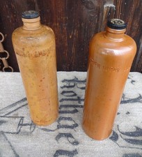 2 x alte Flasche Tonflasche