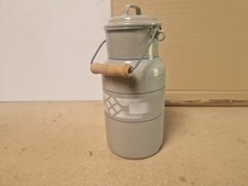 Milchkanne Emaille mit Steckdeckel und Tragebügel Transportkanne