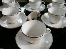 Rosenthal St. Petersburg Platin 6 Kaffeetassen 2-tlg. **NEUWARE 2. Wahl & OVP**