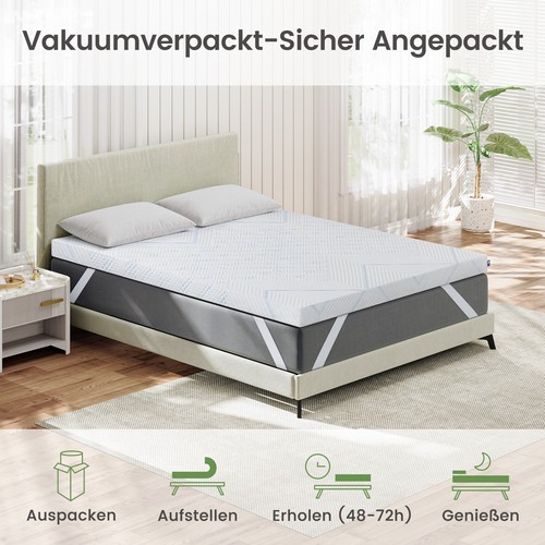 10cm kaltschaum topper h3 - 10cm, h2
