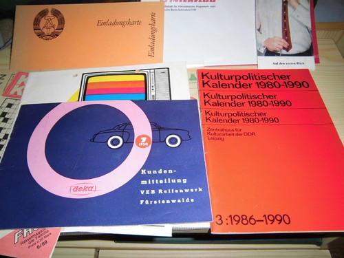 Ddr broschüren flyer konvolut - broschüren,
