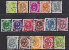 BRD-1951-POSTHORN-Freimarken-M