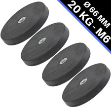 Neodym Magnet gummiert mit