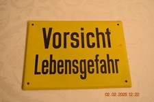 Emaille-Schild/DDR-Trafohäusc