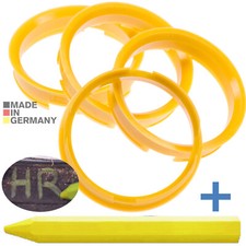 SOFORTVERSAND 4X ZENTRIERRINGE 72,6 mm x 65,1 mm + REIFENKREIDE 72 6  x 65 1