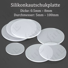 Silikon Gummiplatte Round
