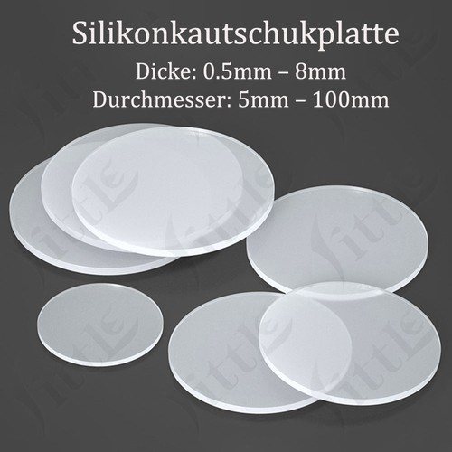 Silikon gummiplatte round - silikon,