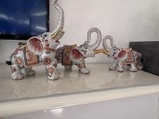 3x Deko Elefanten – Gold &