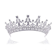 Silber Tiara Hochzeit Diadem