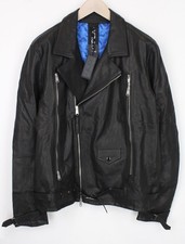 Replay Schwarz Lederjacke XL