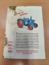 LANZ 17 bis 36ps ZUSTAND SCHLECHT! Traktor Prospekt Brochure  M1