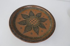 Keramik  Wandteller - Zierteller - Schale - Handarbeit - Sonne  Ø 31 cm,