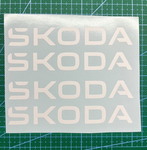 Skoda logo stickers 4st - logo,