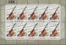 2020 Österreich Mi. 3512 gest. Bogen   Kontrabass,