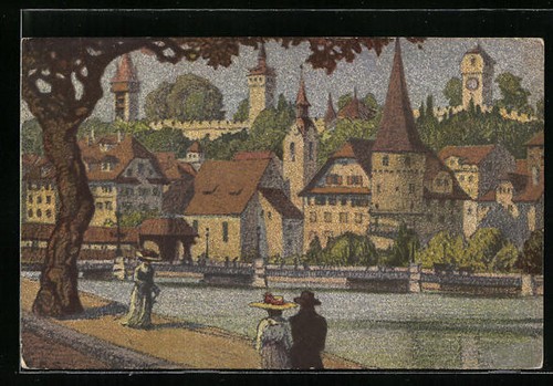 Künstler ernst e - künstler-ak,
