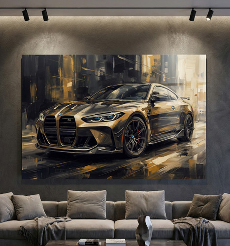 Bmw schwarz gold kunst - bmw,