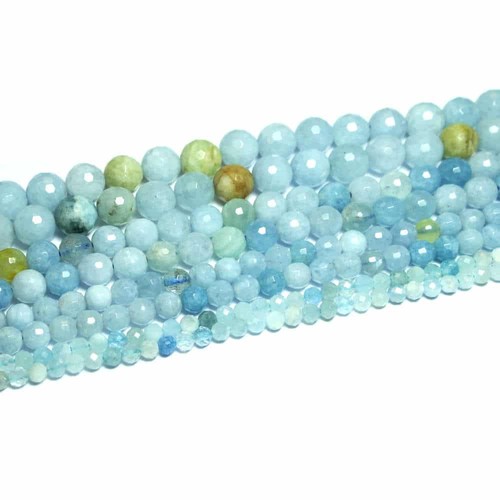 Aquamarin perle kugel - aquamarin,