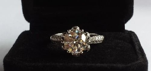 Luxus ring 750er weißgold - luxus,