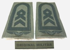 KLETT Rangabzeichen Luftwaffe Stabsfeldwebel schwar/oliv Schulter Klappen Stücke