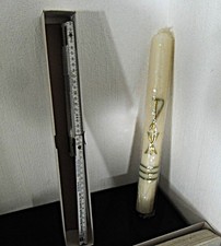 alte große weiße Kerze 40 cm