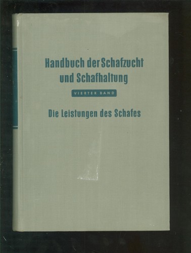 Handbuch der schafzucht - handbuch, und