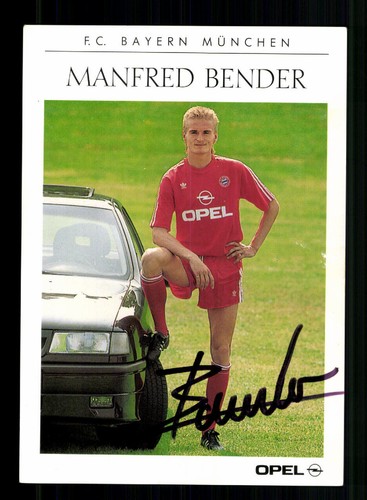 Manfred bender autogrammkarte - manfred,