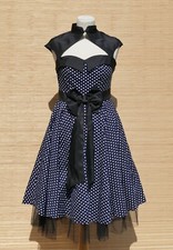 Cocktailkleid BLACK BUTTERFLY Tüll polka dots rockabilly 5oties Gr.38 ungetragen
