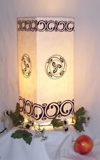 Deko Leuchte 020 B-Ware Tischlampe  Lampe orange eckig Stimmungsleuchte 46x18x18