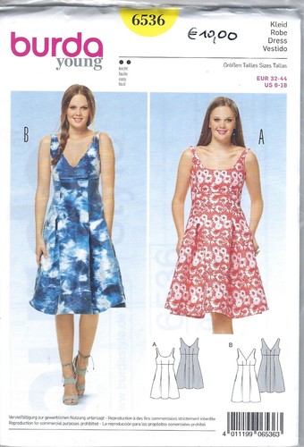 Burda schnittmuster 6536 kleid - burda,