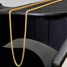 Fuchsschwanzkette Goldkette Halskette 585er 14K ECHT GOLD 1,2mm 45cm NEU SCHMUCK