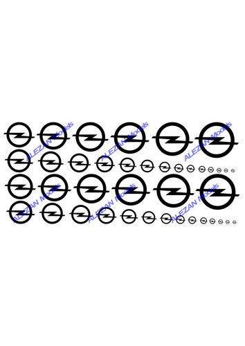 Alezan models decals opel - alezan, .