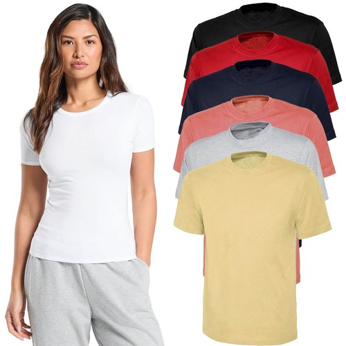 Damen uni shirts kurzarm - damen,