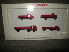 1:87 Wiking H0 Autodrom Klassische Baufahrzeuge VII in OVP-WERBEMODELL-