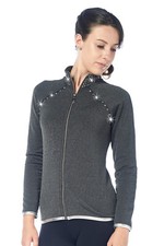 Sagester Jacke Grau Mit Swarovski Grösse XS