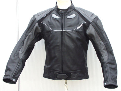 Motorradjacke leder schwarz - motorradjacke,