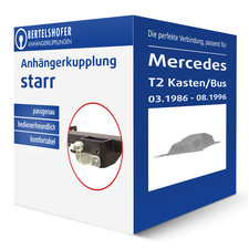 G.D.W. Anhängerkupplung starr für MERCEDES T2 Kasten/Bus Typ 508-814 AHK