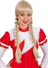Hochwertige Gardeperücke Tanzgarde Tanzmariechen Zopfperücke