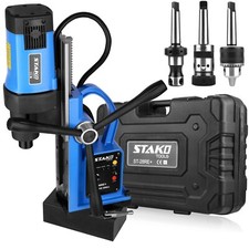 Magnetbohrmaschine 1980W Bohrmaschine FI 80 mm Gewindebohrmaschine MK3/MK2[SET3]