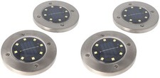 4er Set LED Solarleuchte Bodenstrahler Außen Gartenleuchten Garten Solarlampen