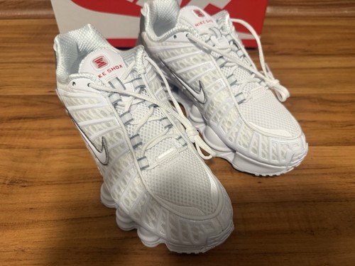 Nike shox white - nike, metallic